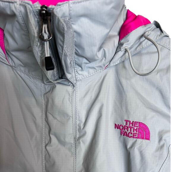The North Face DryVent Hooded Rain Jacket Windbreaker in Gray & Pink Women’s XS - Picture 7 of 13